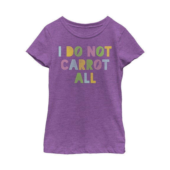 Girl's Lost Gods Easter Carrot At All  Graphic Tee Purple Berry X Small