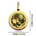 thumbnail image 2 of Stainless Steel Gemini Zodiac (Twins) Round Medallion Pendant Necklace, 2 of 3