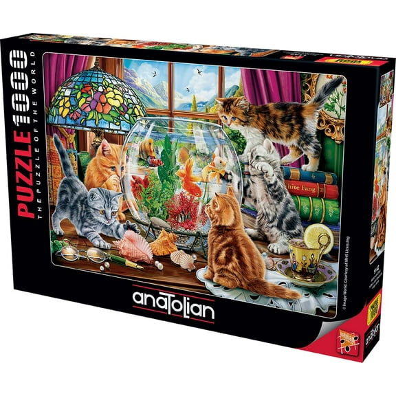 Anatolian Puzzle - Kittens and Aquarium, 1000 Piece Puzzle, 1142