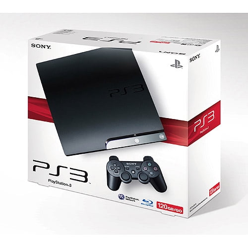 Sony PlayStation 3 Slim Black Console (CECH-2001A) - Walmart.com