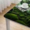 thumbnail image 4 of BANET Natural Green Forest Aisle Print Fabric Decorative table Art Tablecloth Bedspread Picnic Blanket Beach Throw Blanket for Bedroom Hall Dormitory White, 4 of 7