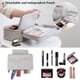 thumbnail image 4 of NeceserMujerBolsa De MaquillajeGran CapacidadNeceseresImpermeableBolsa De ViajeGris, 4 of 5