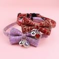 thumbnail image 4 of AURORA TRADE Cat Collar Detachable Bow-knot Costume Accessories Fashion Pet Collar Puppy Necklace with Bell for Party, 4 of 8