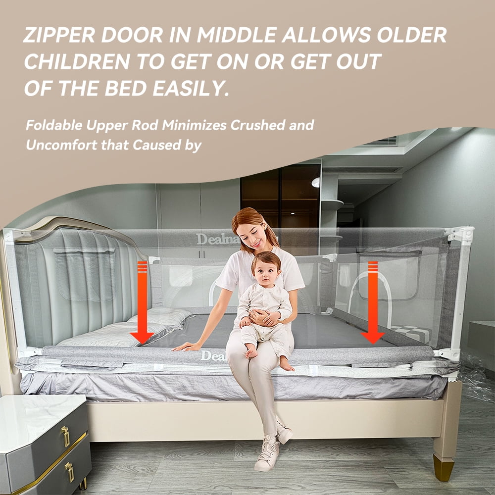 Bed Rail for Toddlers,38" Baby Bed Rail Guard,Upgrade Adjustable Kids Bed Rail,Universal Safety Baby Bed Side Rail Guard for Twin,Full,Queen,King,Cal King Size.