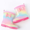 thumbnail image 6 of Herrnalise Toddler Infant Kids Baby Girls And Boys Cute Bow Rain Boots Water Shoes, 6 of 9