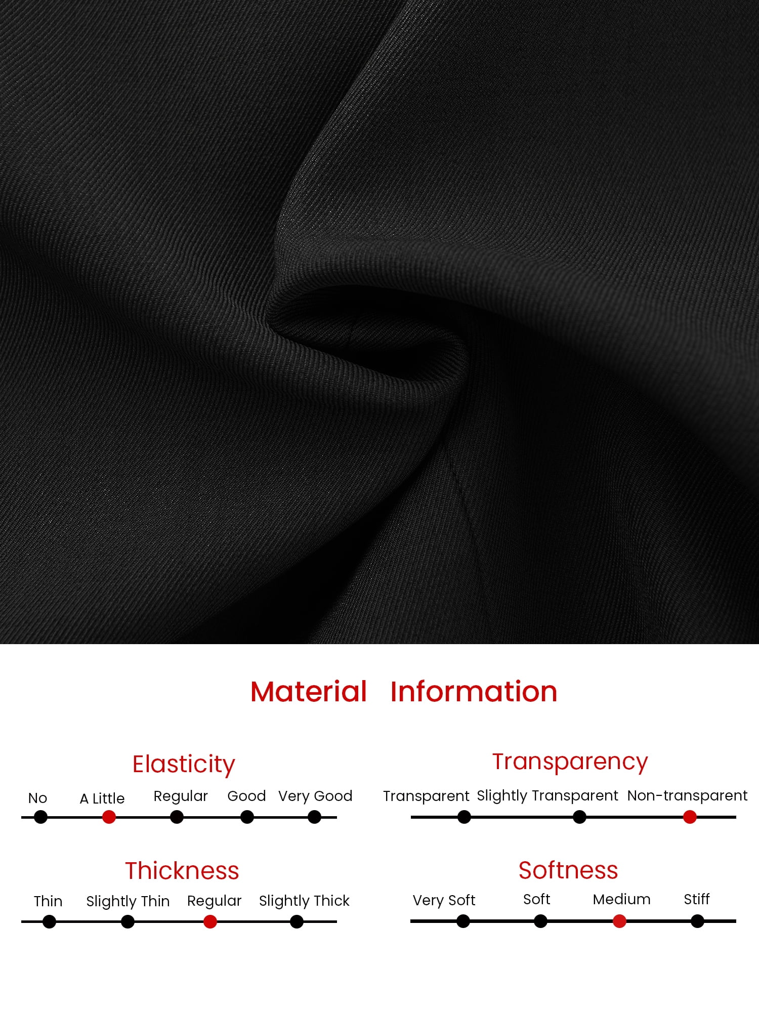 DARING DIVA Women's High Waist Formal Knee Length Pencil Skirts Small Black