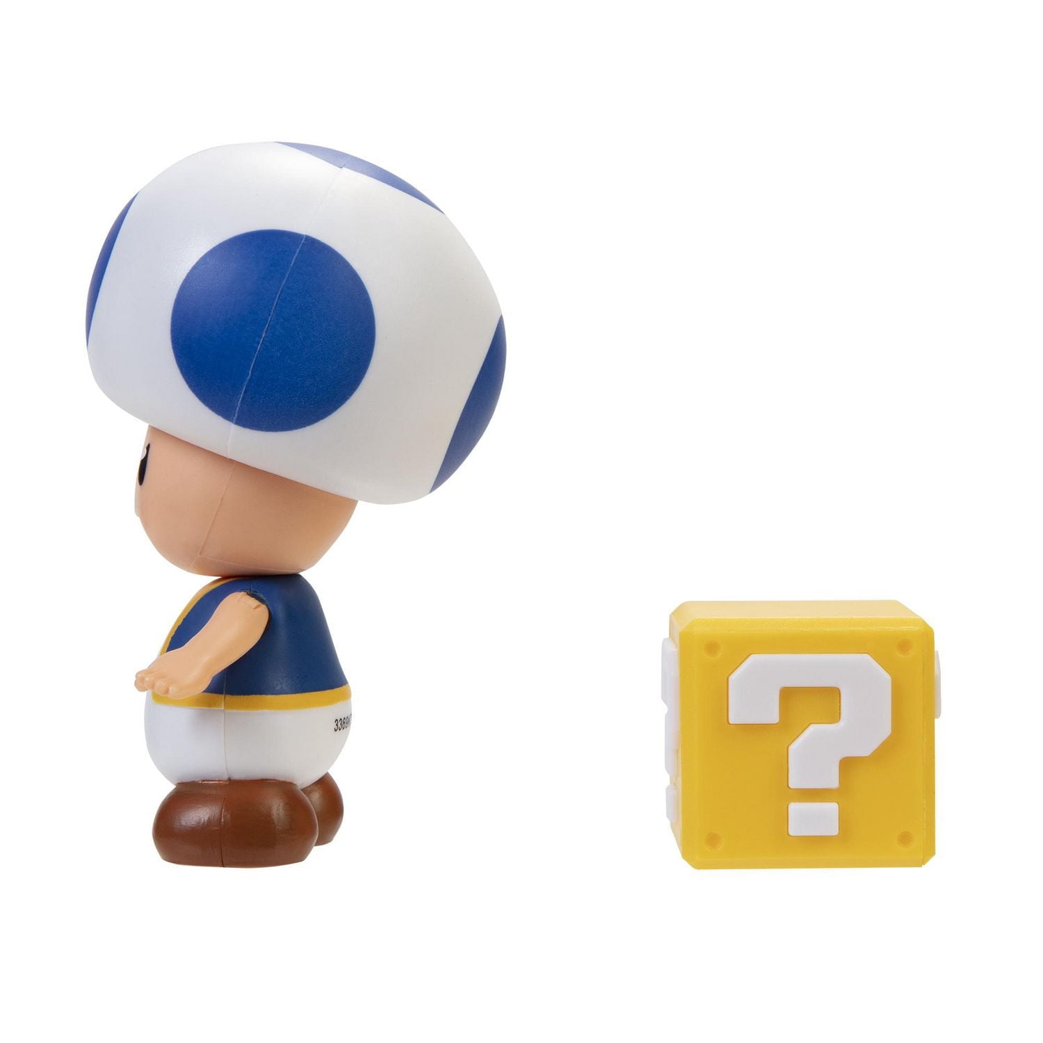 Figures 4 pouces Monde de Nintendo - Crapaud bleu avec Bloc Point d’interrogation