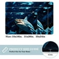 thumbnail image 2 of Shark Modern Polyester Non-Slip Floor Rug Office Mat, Machine Washable Office Rugs, 2 of 6