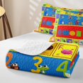 thumbnail image 4 of Erosebridal Educational Alphabet Print Quilt King,Colorful Cute Animal King Coverlet Set For Boys,3 Pieces, 4 of 7
