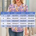 thumbnail image 3 of Youyipin Womens Tops Women's 3/4 Sleeve V Neck T Shirts Ruffle Sleeve Summer Business Casual Tops For Women, 3 of 8