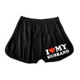 thumbnail image 4 of Pantalones Cortos para Mujeres de Cintura Alta Moda Casual Pantalones Cortos Sueltos Impresos Sexy, Cintura Elástica Cuerpos Pantalones Cortos de las Señoras, Vestir de Verano de Poliéster, 4 of 9