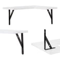 thumbnail image 2 of REGALWOVEN Wood Floating Shelves Set of 2, Wall Mounted Shelves for Bathroom and Kitchen Wall Decor White 15.7*11.4in, 2 of 8