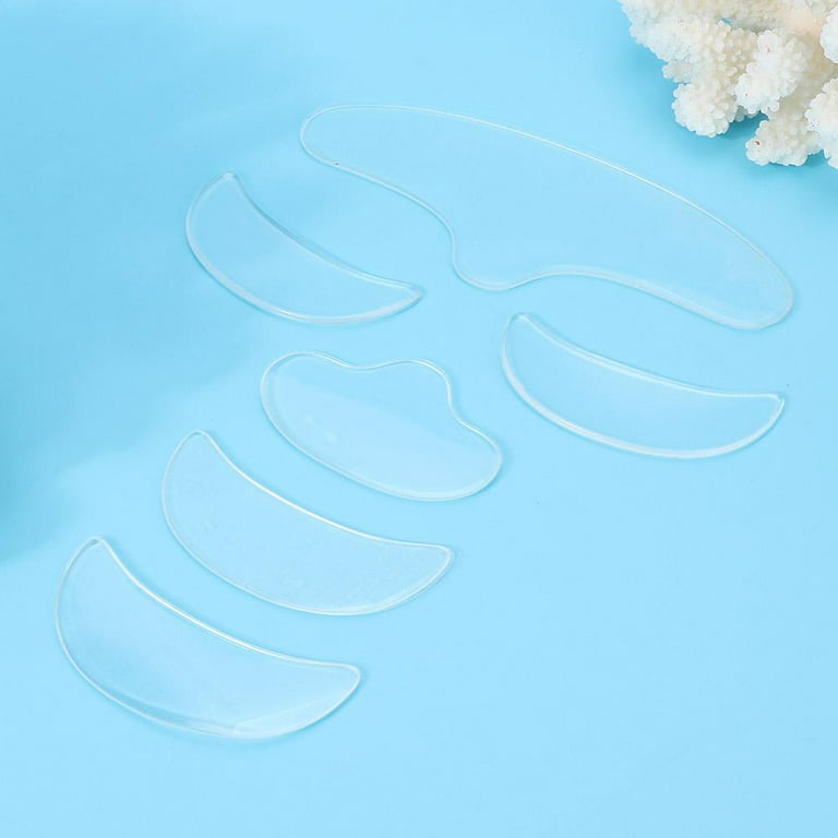  JTLB 6Pcs Anti Wrinkle Silicone Patch Pad Skin Lifting  Reusable Forehead Eye Chin Face Patch : Beauty & Personal Care