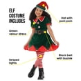 thumbnail image 2 of Morph Workshop Elf Dress Green Girls Halloween Costume For Girl Green 4-6 Years, 2 of 4