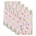 thumbnail image 2 of Pink Spring Floral Kitchen Towels Set of 4, Flowers Botanical Elegant Pastoral Absorbent Dish Towels for Kitchen, Microfiber Hand Towel, Quick Drying Tea Towel for Cleaning Decorative Dishcloths, 2 of 7