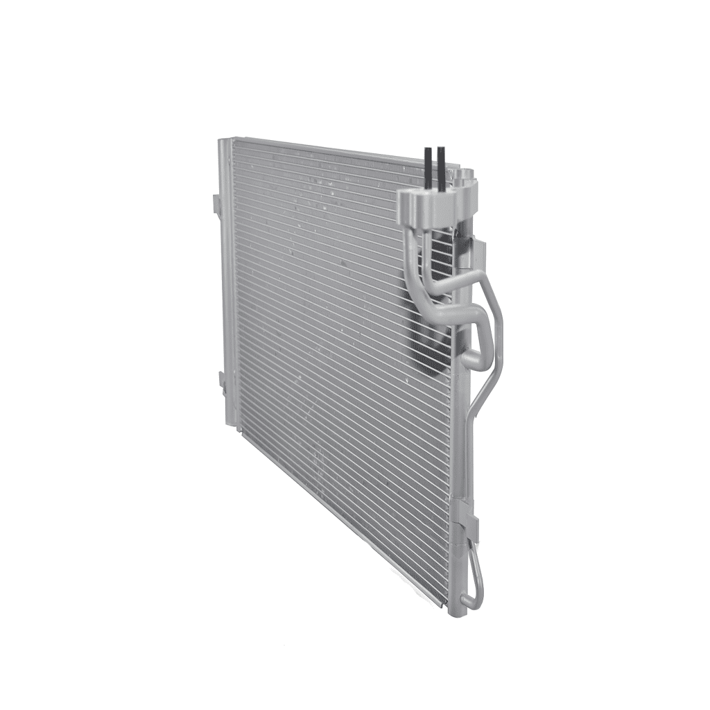 For Kia Seltos 2021 2022 2023 A/C Condenser | 12.10 In. Height | w/ 5mm Receiver/Dryer | Parallel Flow Condenser | Block Fitting | 1.6L Turbo | Replacement For KI3030164 | 97606Q5010