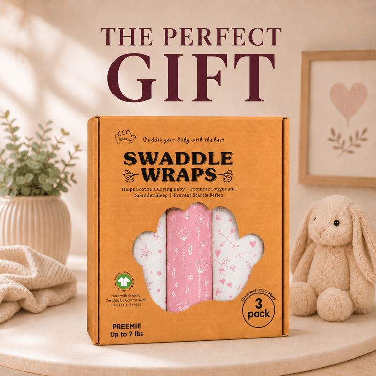 Bublo Baby Preemie Swaddles, 3-Pack, Organic Cotton photo 7