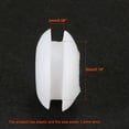 thumbnail image 4 of Wire Protector Oil Resistant Rubber Grommets 3mm Mounting Dia 65Pcs White, 4 of 4
