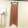 thumbnail image 6 of FRSASU Women's Flowy Maxi Skirts High Waisted Summer Casual Long Elastic Waist Skirts Khaki, 6 of 9