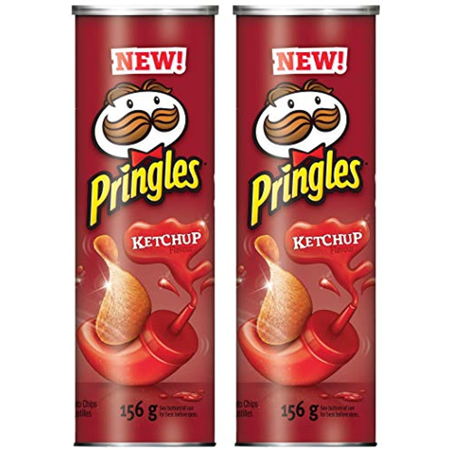 Kracht samenzwering Gecomprimeerd Pringles Potato Chips, Ketchup, 156 Grams/5.50Oz (2 Pack) - Walmart.com