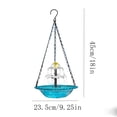 thumbnail image 3 of Rewenti Bloom Outdoor Garden Floating Hanging Solar Bird Feeder Birdbath Fountain Water Decor, 3 of 5