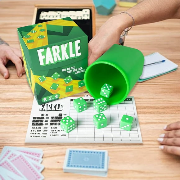 Brybelly-Farkle: The Family Dice Game | Fun Dice Game for Game Nights | 1 Cup & Dice