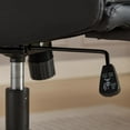 thumbnail image 6 of Leather Criss Cross Chair with Flip-Up Armrests, Cross Legged Office Chair on Wheels, Comfy Wide-Seat Swivel Chair – Adjustable Ergonomic Desk Chair for Home Office, Vanity & Accent, 6 of 6