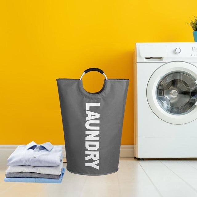de vandería Grande Oxford Almacenamiento Plegable con Bolsa de 115 L Cesto de vandería Papelera de vandería para Arma gris oscuro perfecl Cesto de la ropa