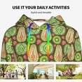 thumbnail image 4 of Kdxio Fruits 1 Print Womens Oversized Hoodies Sweatshirts Hooded Pullover Tops Sweaters Casual-XX-Large, 4 of 7