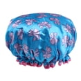 thumbnail image 4 of 2 piezas de ducha de baño elástica reutilizable impermeable lavable azul 20 cm Colcomx Gorra de ducha a prueba de agua, 4 of 8