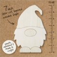 thumbnail image 4 of Plaid Unfinished Wood Surfaces Gnome Layered Shape, 7", 4 of 6