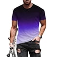 thumbnail image 6 of Mens Big and Tall T-Shirts, Short Sleeve Shirts for Men Summer Fashion Loose Fit Ombre Tie Dye Crewneck Tees, 6 of 6