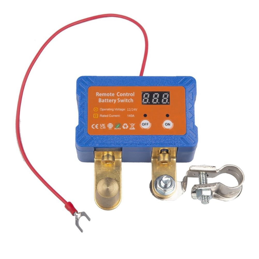 Remote Battery Disconnect Switch 12V/24V 140A Automatic Power Shut Off Switch
