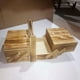 thumbnail image 3 of Caja plegable portátil compartimentos Kit cosido organizador cajas de joyería suministros de , Natural BLESIY almacenamiento de costura, 3 of 3