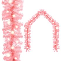 Casafoyer Christmas Garland with LED Lights 787.4" Pink