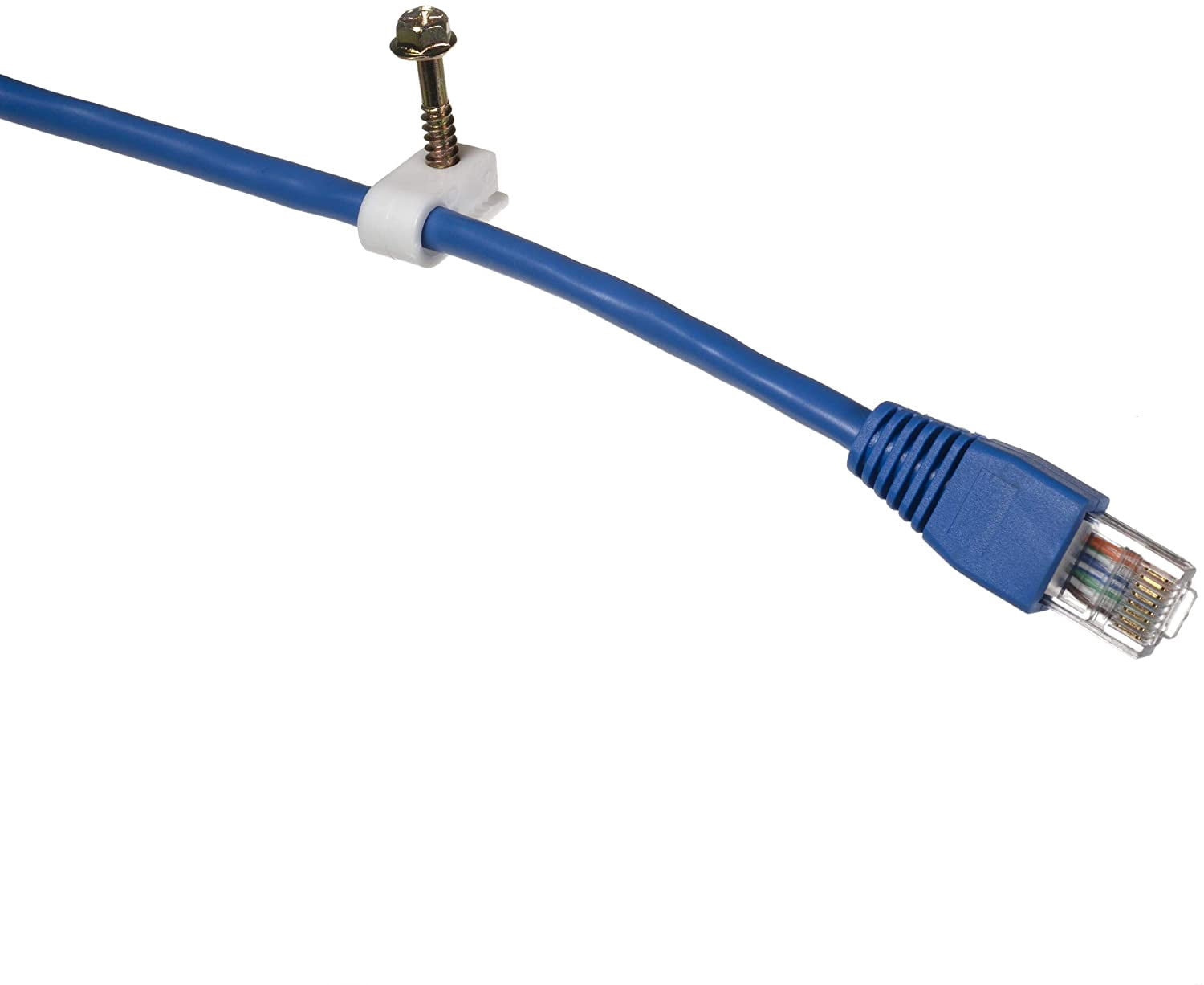 THE CIMPLE CO - (100) Ribbed Conical Anchors and (100) White Screw Clips, Drywall, Masonry