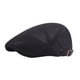thumbnail image 4 of Gorra plana de malla jinwen para hombre sombrero de pintor negro ajustable, 4 of 8