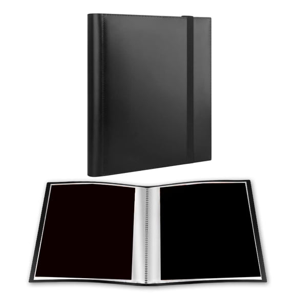 4x6 Photo Album Mini Book, Stores 64 Pictures, Strong Elastic Band, Black Inner Pages, Perfect for Wedding Anniversary Birthday Christmas Gifts, Black