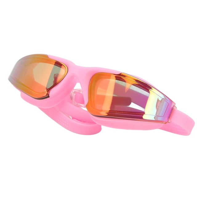 Lunettes de Natation, Résistantes aux Chutes, Anti-Buée HD pour Plongée en Plein Air Rose, Noir, Gris, Bleu