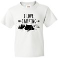 thumbnail image 3 of Inktastic I Love Camping- Tent and Trees Youth T-Shirt, 3 of 5