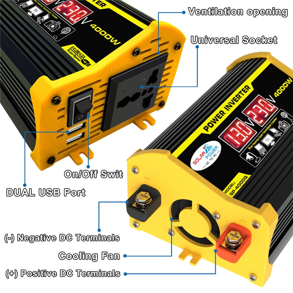 DC12-A110V 4000W  Solar Panel Kit Complete Solar Power Generator Home Grid System
