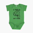 thumbnail image 2 of Luvly I Yield My Time Short Sleeve Baby One-Piece, New Born, Baby Shower Gift, New Parents Gift, 2 of 4