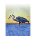 thumbnail image 2 of Betsy Drake  Multicolor Synthetic Fiber Blue Heron Flag, 2 of 2