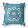 thumbnail image 5 of Amrita Sen Designs  16 x 16 in. Paisley Leaf Geo Broadcloth Indoor & Outdoor Zippered Pillow - Blue, Light Blue & Beige, 5 of 5