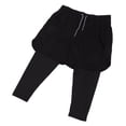 thumbnail image 4 of Pantalones cortos para hombre, cómodos, transpirables, informales, elegantes, deportivos, para entrenamiento, color negro, talla M, 4 of 15
