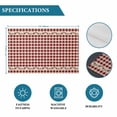 thumbnail image 6 of Western Texas Star Retro Placemats Set of 6, Country Vintage Red Beige Plaid Placemats for Dining Table, Place Mats for Kitchen Tabletop, Waterproof Wipeable Dining Table Mats Set, 6 of 9