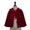 Wine, variant on JOANKDMI Adult Witch Costume Hooded Cape Unisex Vintage Velvet Cloak with Ruffled Trim and Front Tie for Scary Halloween Festival Party Apparel