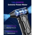 thumbnail image 4 of Electric Compressed Air Duster Rechargeable, 180,000RPM Cordless Computer Air Blower Duster for Pc & Electronics, 3-Gear Mini Air Blower Jet Turbo Fan for Car, Home, Office, Keyboard, Outdoor, 4 of 6