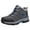 Gray, variant on Men's Ankle High Waterproof Hiking Boots Outdoor Lightweight Shoes Trekking Trails(Black,9.5)