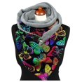 thumbnail image 3 of Bufanda con estampado de mariposas para mujer, bufanda multiusos a la moda, 3 of 5